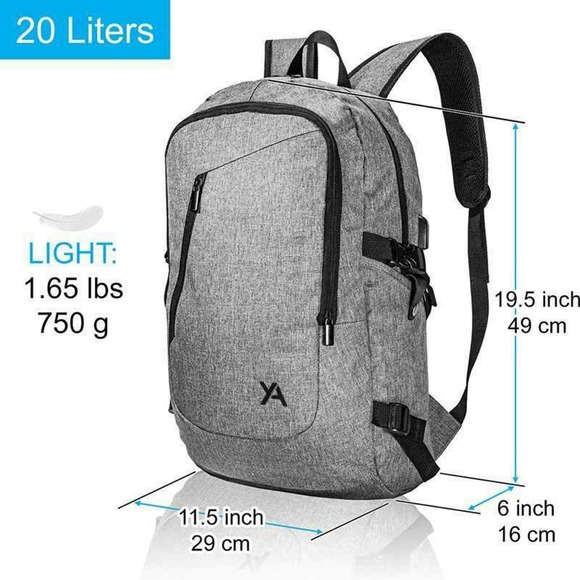 Yoked Apparel Other - Lightweight Multi Purpose Backpack - School Business Travel Gym Laptop  Case